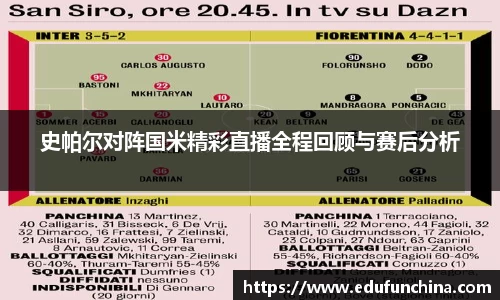 史帕尔对阵国米精彩直播全程回顾与赛后分析